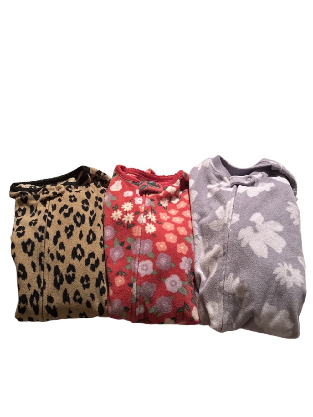3 Carter's Fleece Footed Pyjamas Size 3T
